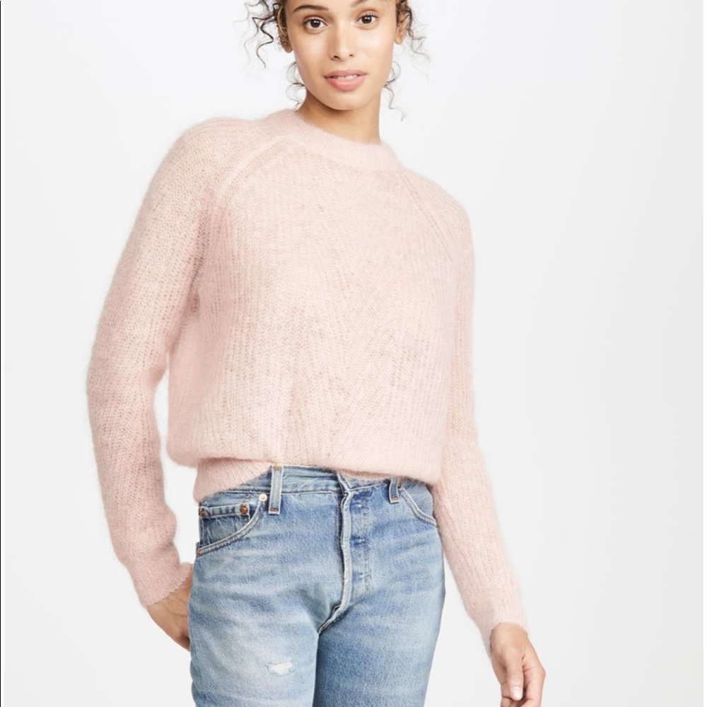 Demylee Chelsea Mohair Sweater in Baby Pink - Picture 4 of 10